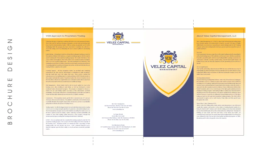 Brochure Design Velez Capital